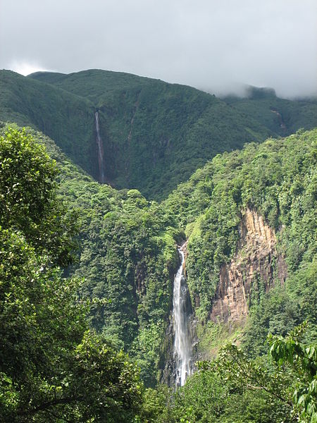 Waterfall "Chutes du carbet" Guadeloupe Boat Charter
